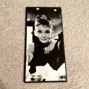 Audrey Hepburn Wall Art - Wood Canvas